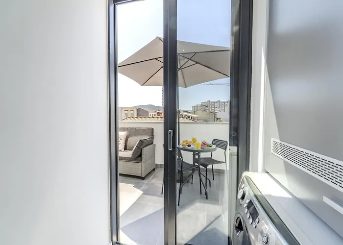 The Locomotive Flat By House And People *